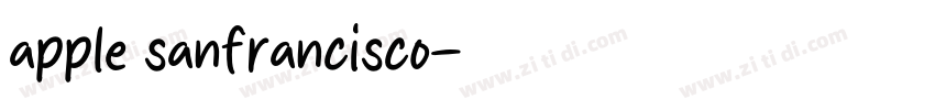 apple sanfrancisco字体转换